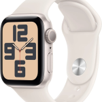 Apple Watch SE 2nd Gen (GPS) 40mm Aluminum Case w/ Starlight Sport Band MXEF3LLA