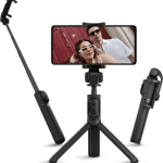 מוט סלפי עם חצובה ושלט רחוק Selfie Stick Tripod Mini 52cm