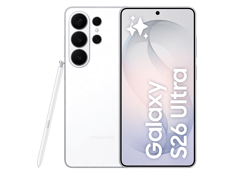 1772827711_fee-786-587-png-5.png Samsung Galaxy S26 Ultra 12GB+512GB White (SM-S948B/DS) - 1 Year Official - الصورة 1