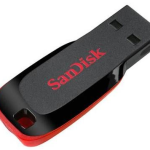 זיכרון נייד SanDisk Cruzer Blade - דגם SDCZ50-064G-B35 - נפח 64GB - צבע שחור
