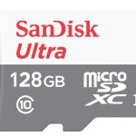 כרטיס זיכרון ללא מתאם SanDisk Ultra MicroSDXC - דגם SDSQUNR-128G-GN6MN - נפח 128GB