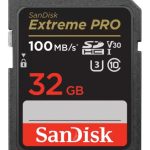 כרטיס זיכרון SanDisk Extreme PRO SDHC UHS-I U3 V30 - דגם SDSDXXO-032G-GN4IN - נפח 32GB