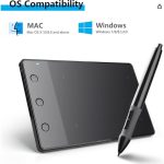 Huion H420 Graphics Drawing Tablet 4 x 2.23 inches Graphics Drawing Board Include USB Art Design Graphics Digital Pen with Hot Keys