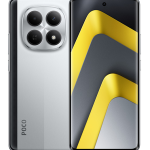 POCO M8 5G smartphone 8GB+256GB version in silver color