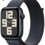 Apple Watch SE 2nd Generation (GPS) 44mm Aluminum Case with Ink Sport Loop - Midnight -