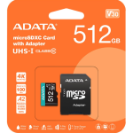 כרטיס זיכרון ADATA MicroSD 512GB V30