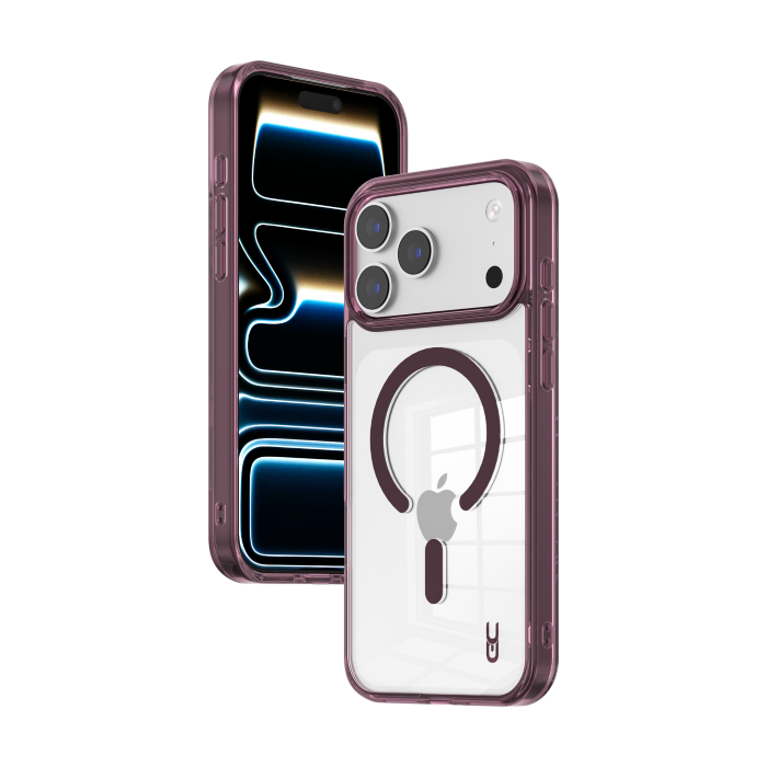 1790758819_7290120609655.png Grip Case Crystal MagSafe iP 18 Pro/17 Pro Cherry - الصورة 1