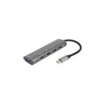 מפצל MIR USB-C to USB3 USB-C2 + USB2 MHUB540 TYPE-C 7IN1