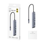 CUDY 7-IN-1 USB-C Hub with SD Card Slot, 1 x TF(MicroSD) 4K HDMI