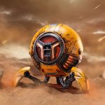 רמקול Bluetooth GravaStar Mars Pro Battle-Worn צהוב